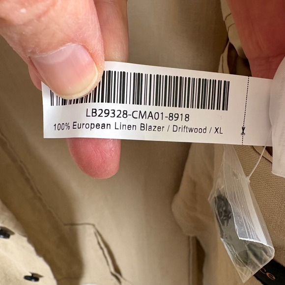 NWT Quince European Linen Blazer Men's XL Driftwood Beige Tan Summer Lightweight - Picture 9 of 10